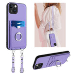 Custodia per telefono porta carte con anello in corda a tracolla R20, For iPhone SE 2022 / SE 2020 / 8, For iPhone 13 Pro Max, For iPhone 13 Pro, For iPhone 13