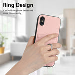 Custodia per telefono porta carte con anello in corda a tracolla R20, For iPhone XS / X, For iPhone XR, For iPhone XS Max, For iPhone 8 Plus / 7 Plus