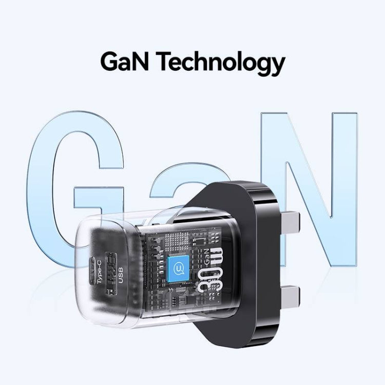 Caricabatterie rapido GaN USB-C 30W USAMS CC253 UK