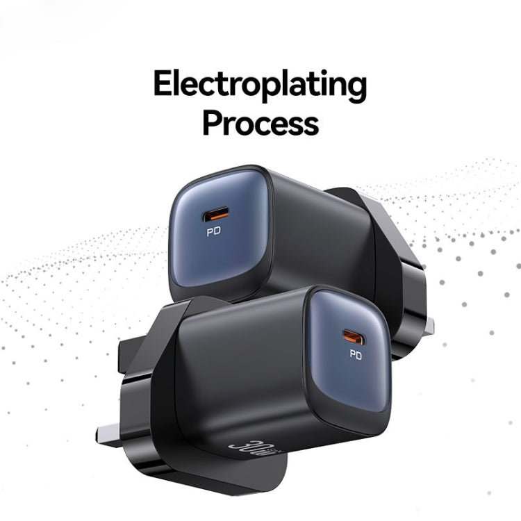 Caricabatterie rapido GaN USB-C 30W USAMS CC253 UK