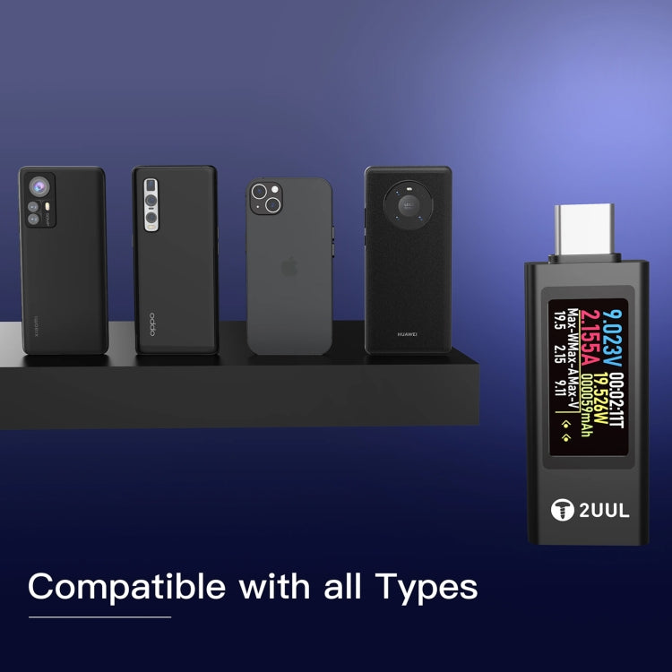 Tester di carica USB-C 2UUL con misurazione bidirezionale - immagine 5