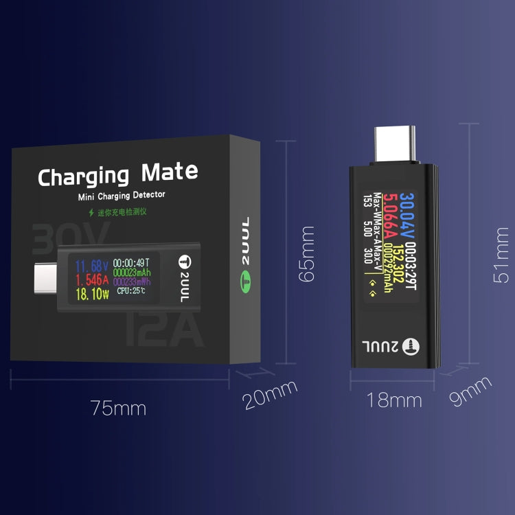 Tester di carica USB-C 2UUL con misurazione bidirezionale - immagine 8