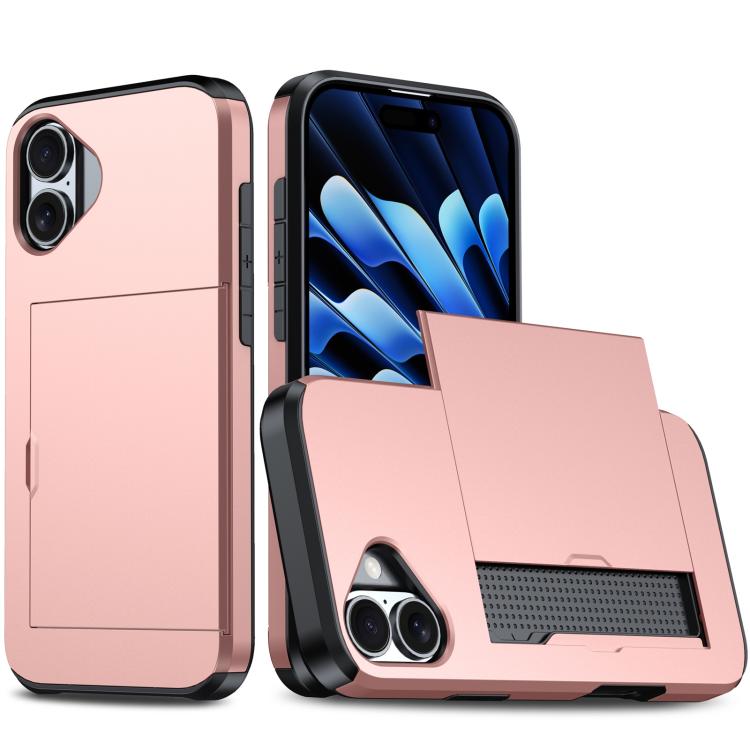 Custodia antiurto per telefono con slot per carte, For iPhone 18, For iPhone 18 Pro
