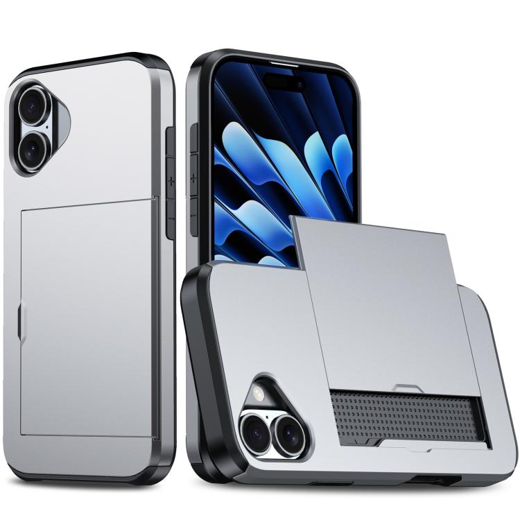 Custodia antiurto per telefono con slot per carte, For iPhone 18, For iPhone 18 Pro