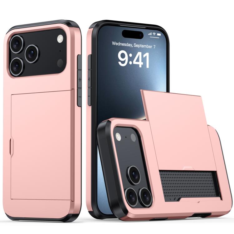 Custodia antiurto per telefono con slot per carte, For iPhone 18, For iPhone 18 Pro