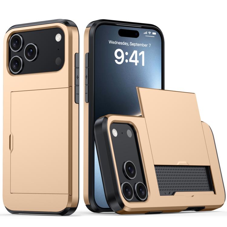 Custodia antiurto per telefono con slot per carte, For iPhone 18, For iPhone 18 Pro