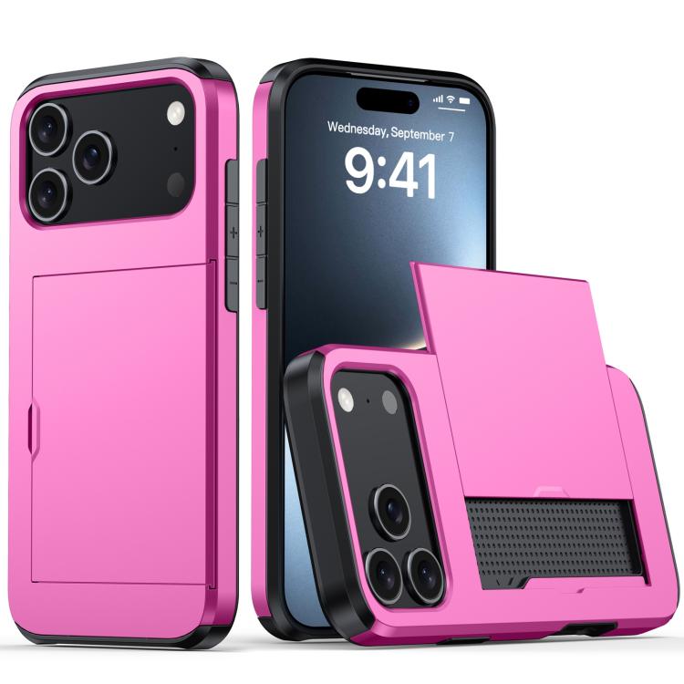 Custodia antiurto per telefono con slot per carte, For iPhone 18, For iPhone 18 Pro
