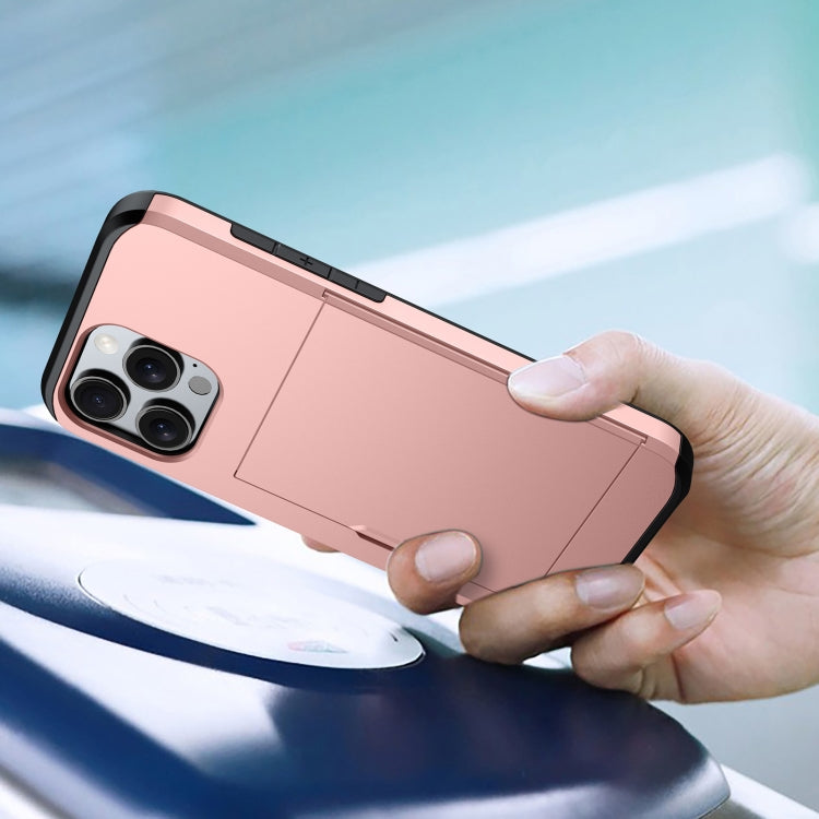 Custodia antiurto per telefono con slot per carte, For iPhone 16 Pro Max, For iPhone 16 Pro
