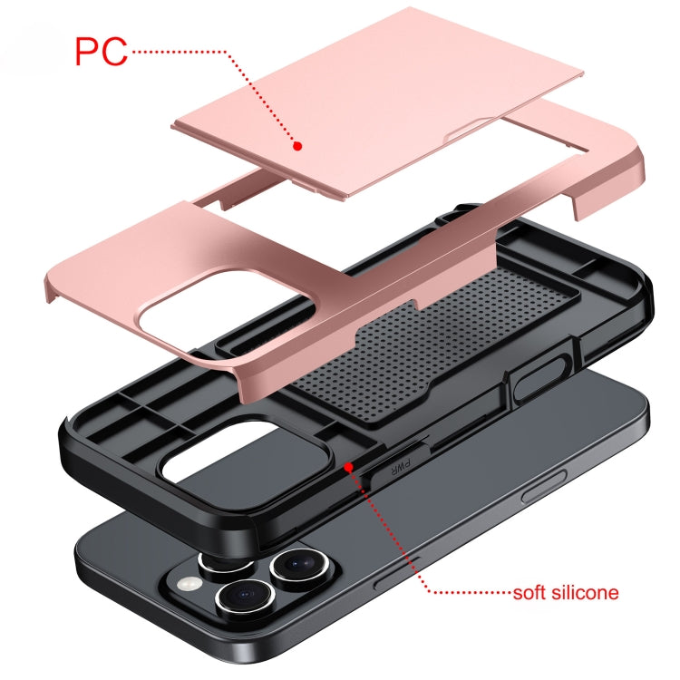 Custodia antiurto per telefono con slot per carte, For iPhone 18, For iPhone 18 Pro
