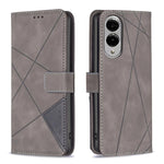 Custodia in pelle con texture a rombi e fibbia magnetica per Samsung Galaxy S25