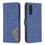 Custodia in pelle con texture a rombi e fibbia magnetica per Samsung Galaxy S25