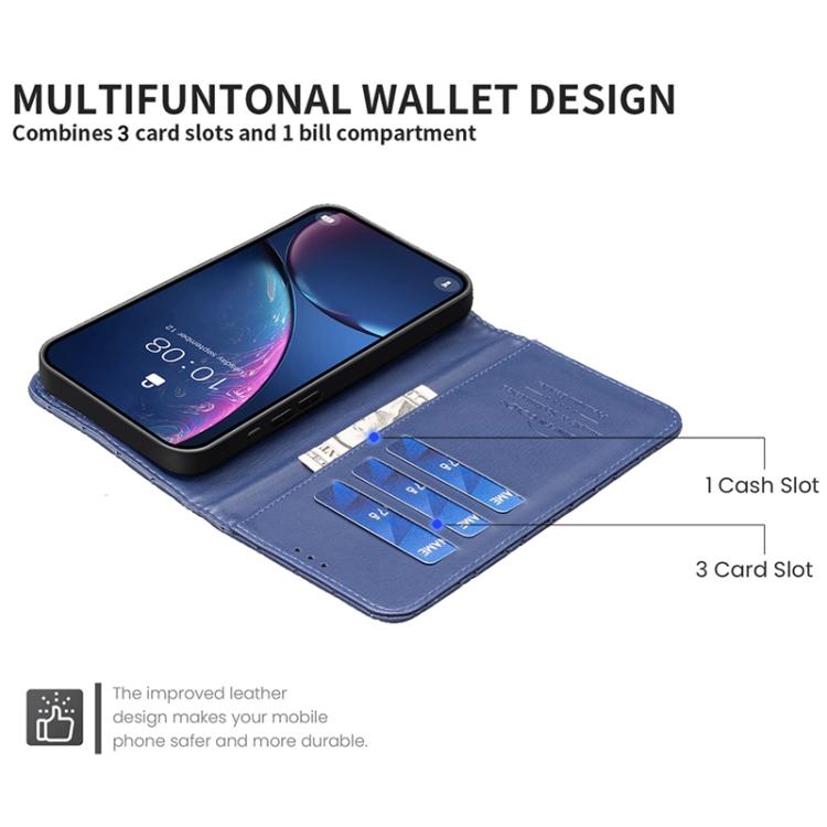 Custodia in pelle con portafoglio a reticolo diamantato per Samsung Galaxy S25