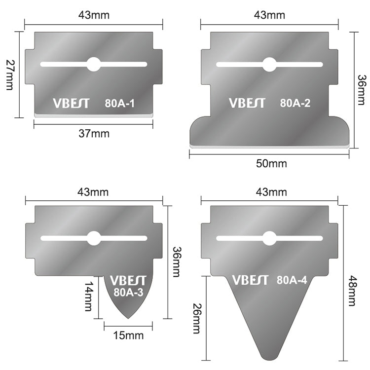 Raschietto magnetico bifacciale per rimozione colla 8 in 1
