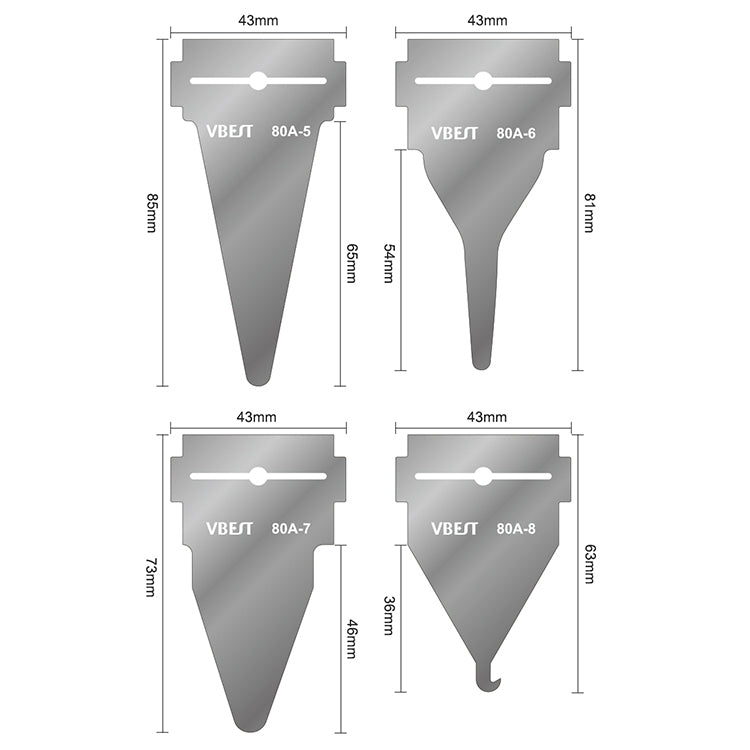 Raschietto magnetico bifacciale per rimozione colla 8 in 1