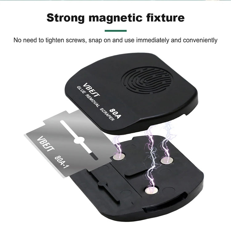 Raschietto magnetico bifacciale per rimozione colla 8 in 1