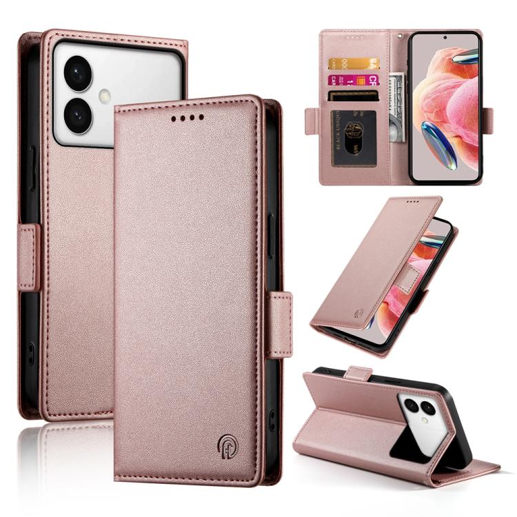 Custodia magnetica in pelle smerigliata con fibbia laterale per Samsung Galaxy