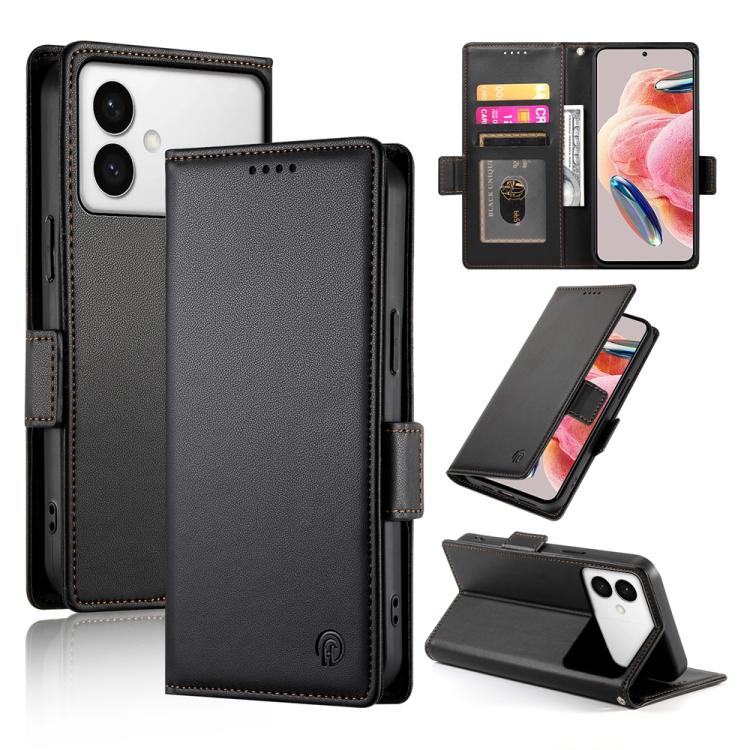 Custodia magnetica in pelle smerigliata con fibbia laterale per Samsung Galaxy
