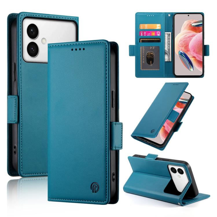 Custodia magnetica in pelle smerigliata con fibbia laterale per Samsung Galaxy