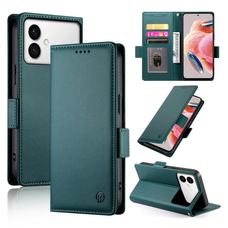 Custodia magnetica in pelle smerigliata con fibbia laterale per Samsung Galaxy