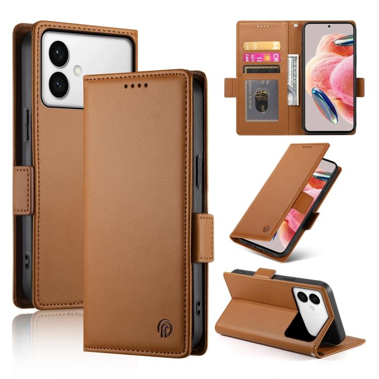 Custodia magnetica in pelle smerigliata con fibbia laterale per Samsung Galaxy