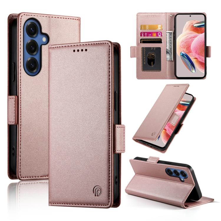 Custodia magnetica in pelle smerigliata con fibbia laterale per Samsung Galaxy