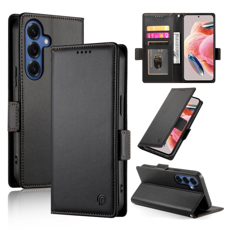 Custodia magnetica in pelle smerigliata con fibbia laterale per Samsung Galaxy