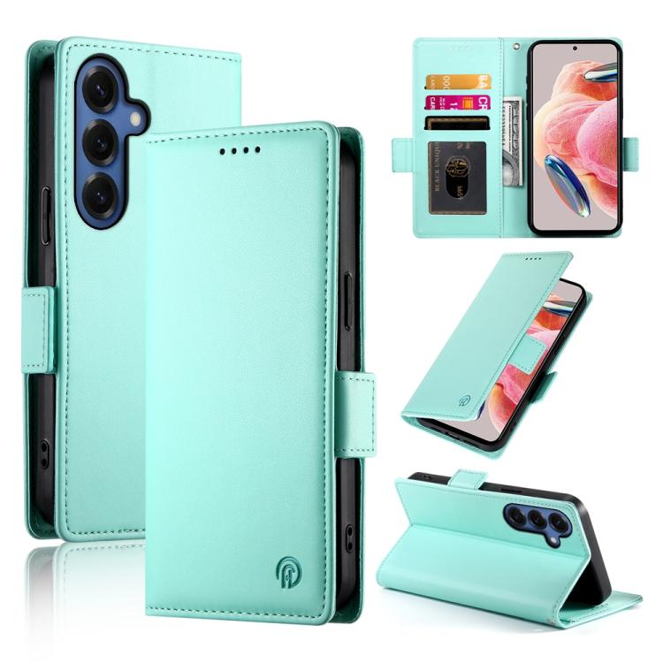 Custodia magnetica in pelle smerigliata con fibbia laterale per Samsung Galaxy