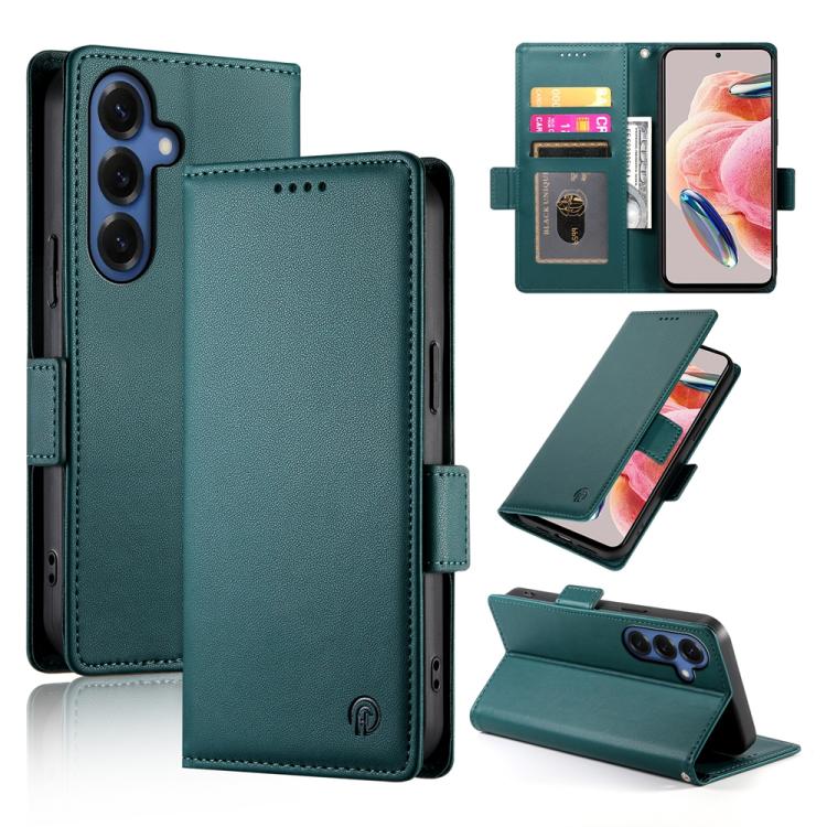 Custodia magnetica in pelle smerigliata con fibbia laterale per Samsung Galaxy