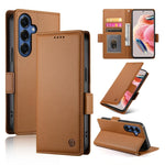 Custodia magnetica in pelle smerigliata con fibbia laterale per Samsung Galaxy