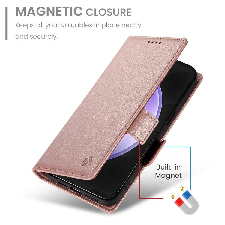 Custodia magnetica in pelle smerigliata con fibbia laterale per Samsung Galaxy