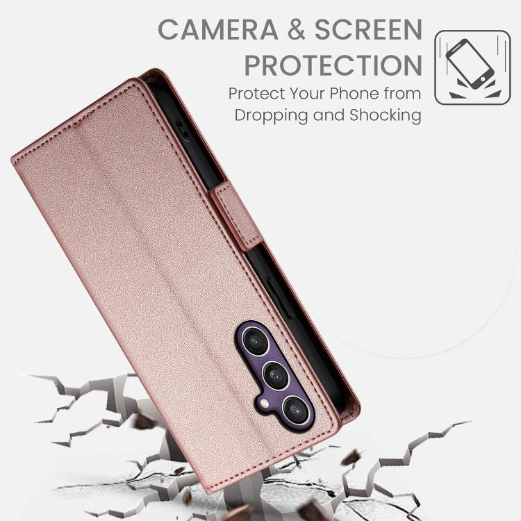 Custodia magnetica in pelle smerigliata con fibbia laterale per Samsung Galaxy