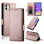 Custodia in pelle smerigliata magnetica con fibbia laterale per Samsung Galaxy