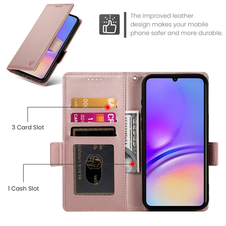 Custodia in pelle smerigliata magnetica con fibbia laterale per Samsung Galaxy