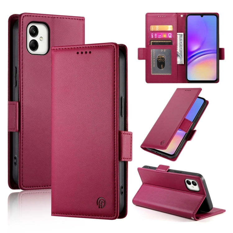 Custodia in pelle smerigliata magnetica con fibbia laterale per Samsung Galaxy