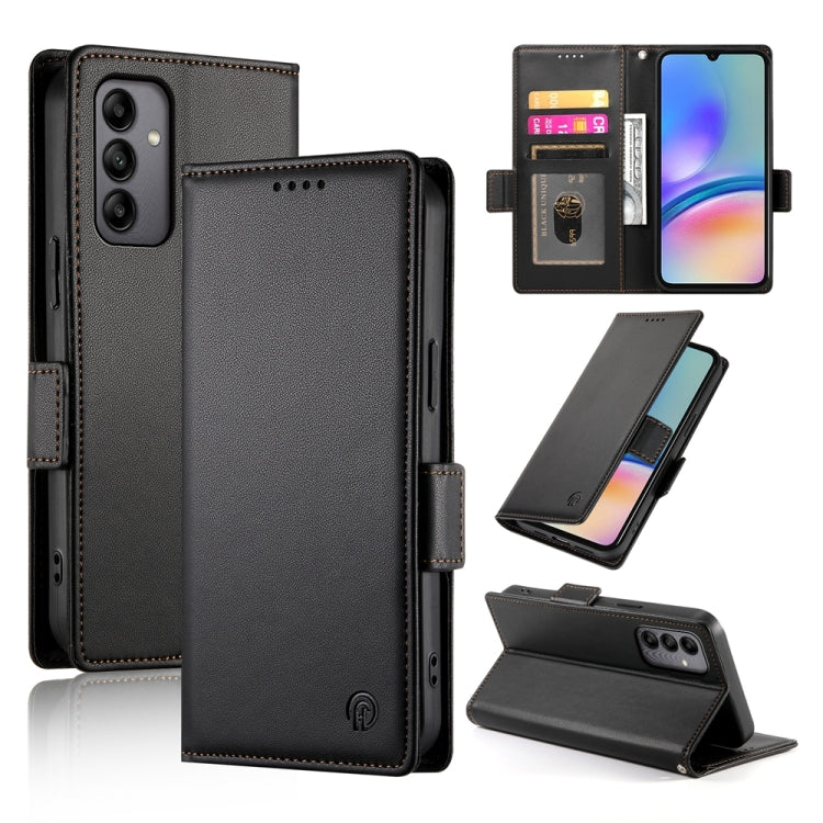 Custodia in pelle smerigliata magnetica con fibbia laterale per Samsung Galaxy