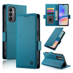 Custodia in pelle smerigliata magnetica con fibbia laterale per Samsung Galaxy