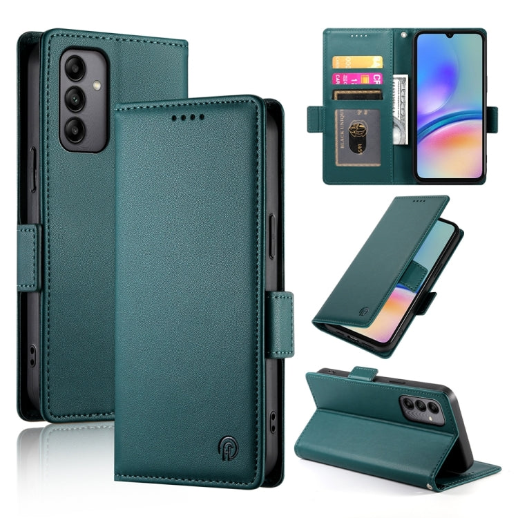 Custodia in pelle smerigliata magnetica con fibbia laterale per Samsung Galaxy