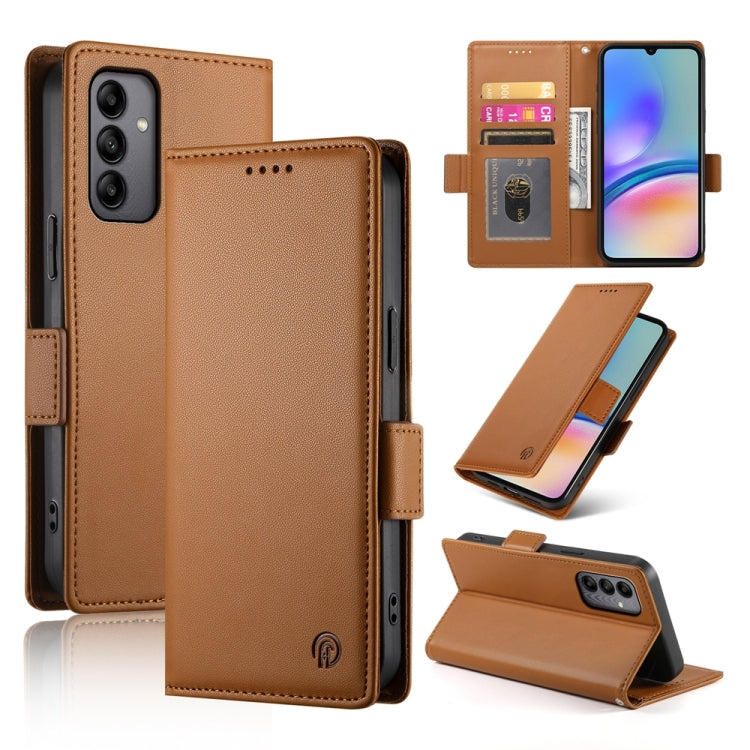 Custodia in pelle smerigliata magnetica con fibbia laterale per Samsung Galaxy