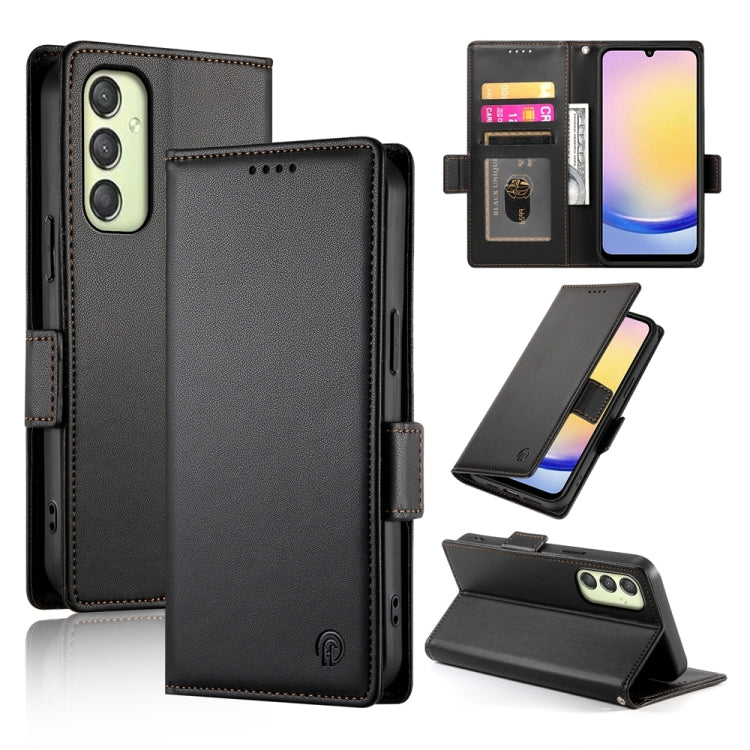 Custodia in pelle smerigliata magnetica con fibbia laterale per Samsung Galaxy