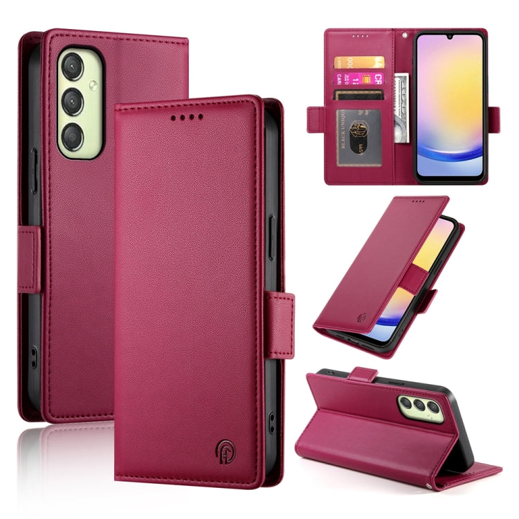 Custodia in pelle smerigliata magnetica con fibbia laterale per Samsung Galaxy