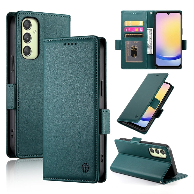 Custodia in pelle smerigliata magnetica con fibbia laterale per Samsung Galaxy