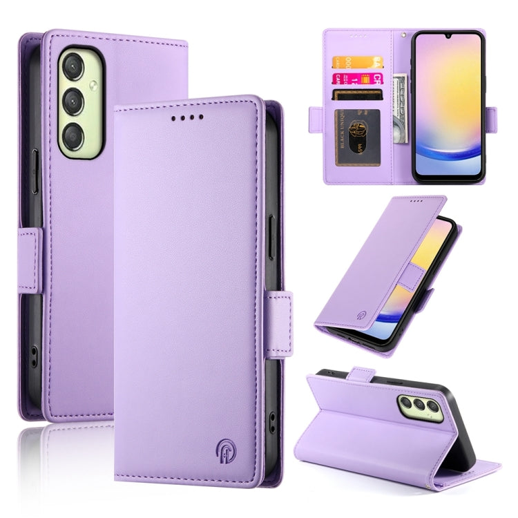 Custodia in pelle smerigliata magnetica con fibbia laterale per Samsung Galaxy