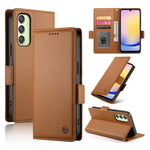 Custodia in pelle smerigliata magnetica con fibbia laterale per Samsung Galaxy