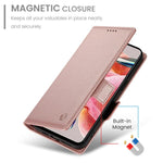 Custodia magnetica in pelle smerigliata con fibbia laterale per Samsung Galaxy