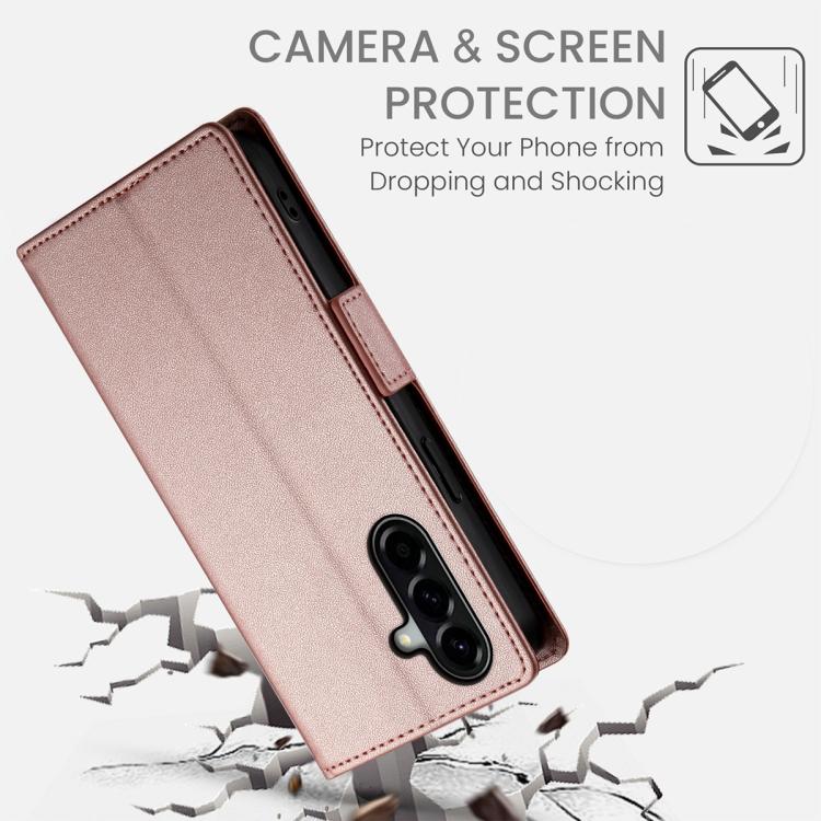 Custodia magnetica in pelle smerigliata con fibbia laterale per Samsung Galaxy