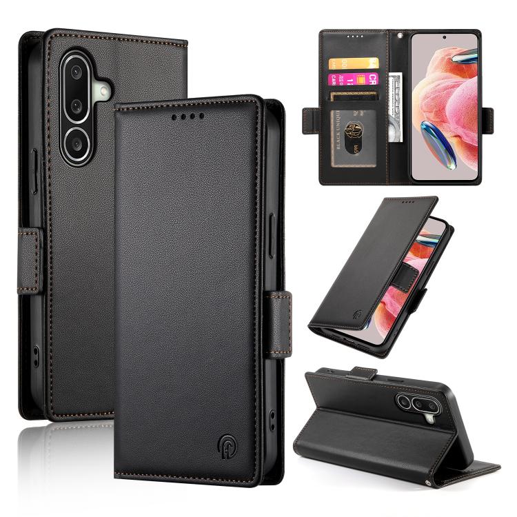 Custodia magnetica in pelle smerigliata con fibbia laterale per Samsung Galaxy
