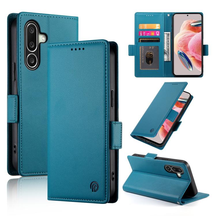 Custodia magnetica in pelle smerigliata con fibbia laterale per Samsung Galaxy