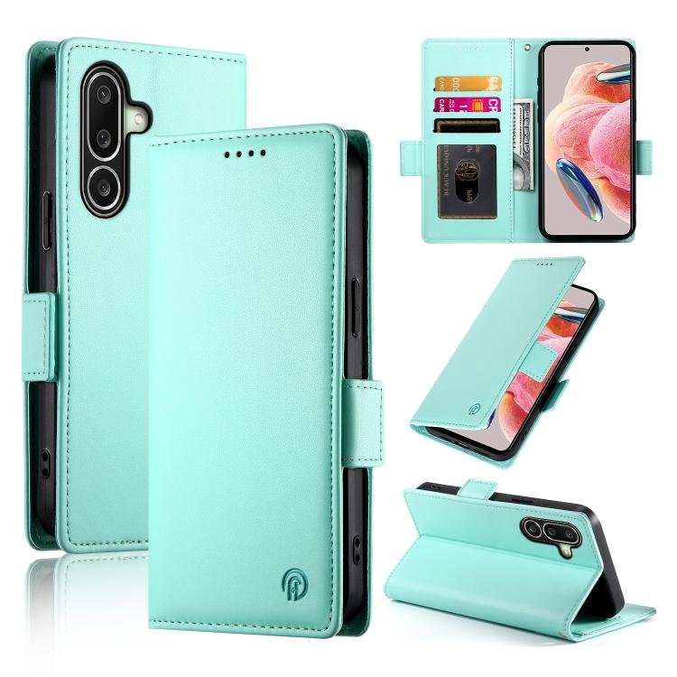 Custodia magnetica in pelle smerigliata con fibbia laterale per Samsung Galaxy