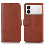 Custodia per cellulare in pelle con texture mucca per Galaxy S26 FE 5G