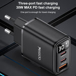 Caricabatterie digitale Yesido YC69 30W USB-C Dual